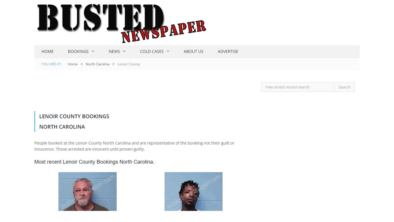 Lenoir County, NC Mugshots - BUSTEDNEWSPAPER.COM